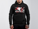 BAD BOY splatter HOODIE - black